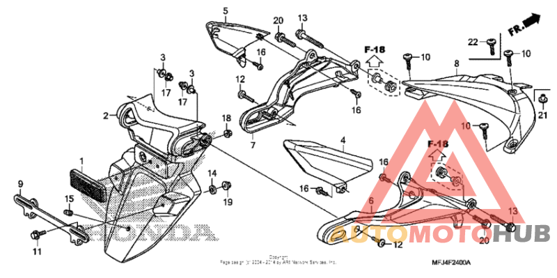 Задний бампер