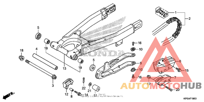 Swingarm + chain