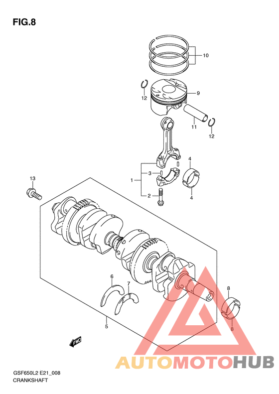 Вал коленчатый