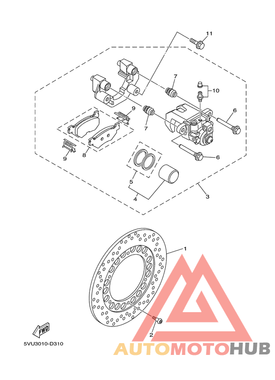Задний суппорт