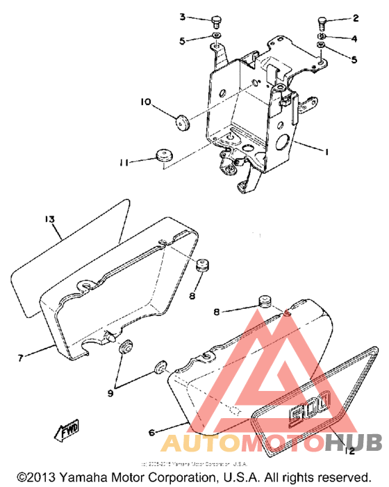 Side cover battery box