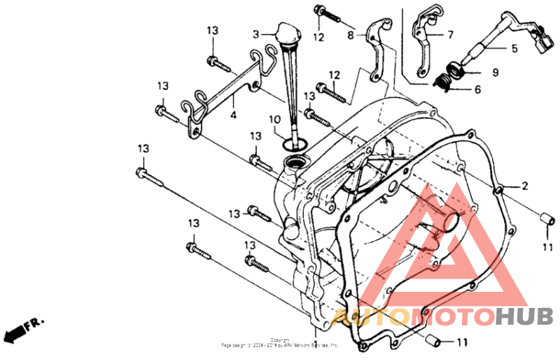 Right clankcase cover