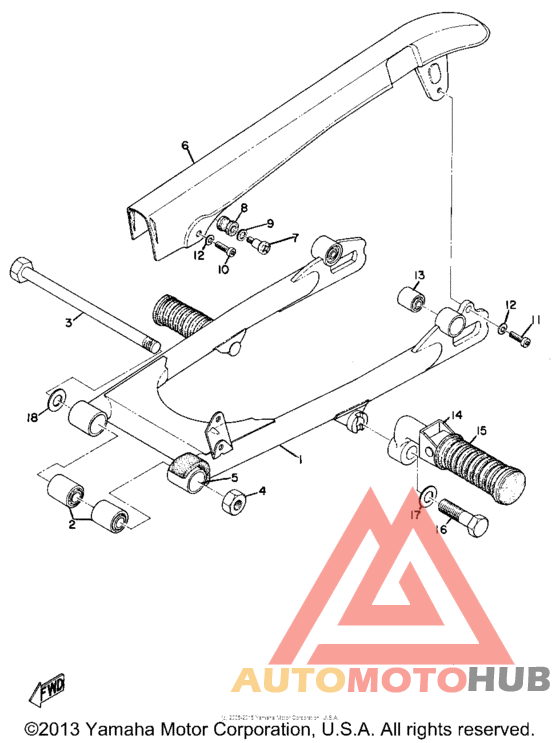 Rear arm & chain case