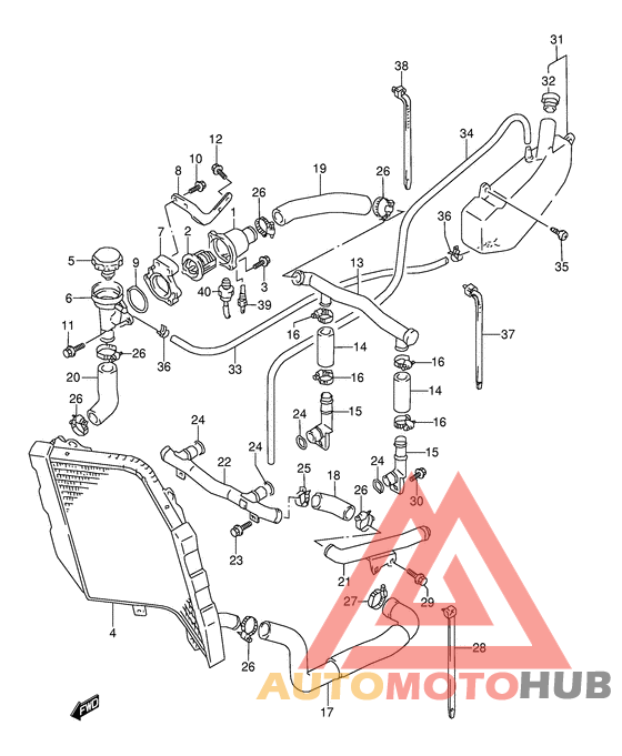 Радиатор hose