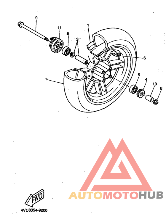 Переднее колесо