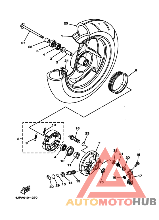 Передние колеса hub