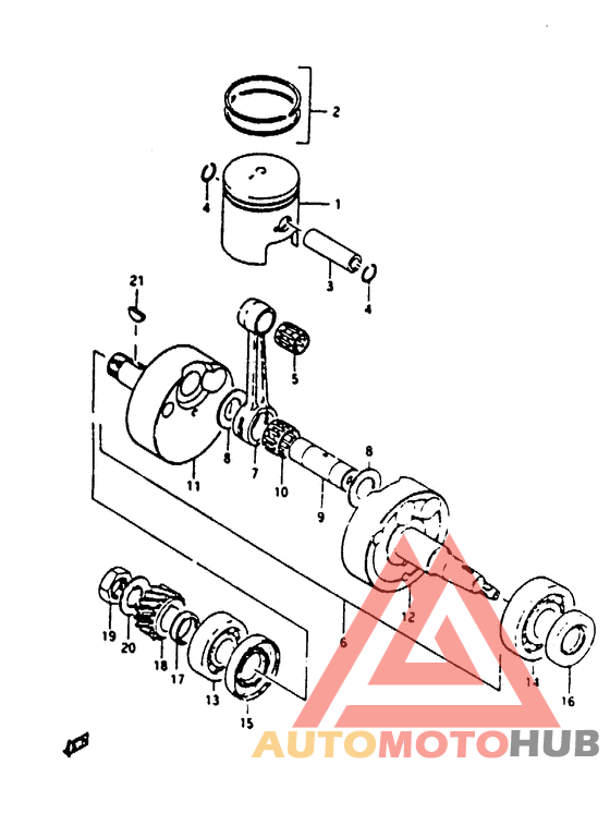 Вал коленчатый