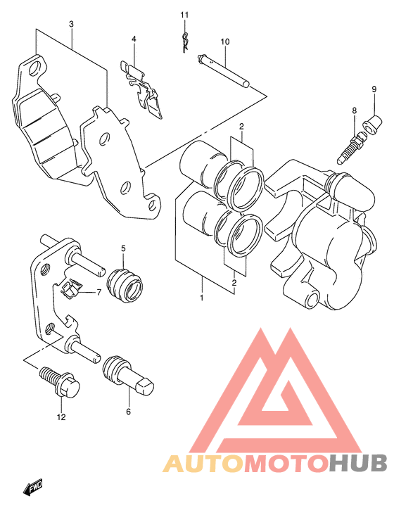 Передний суппорт