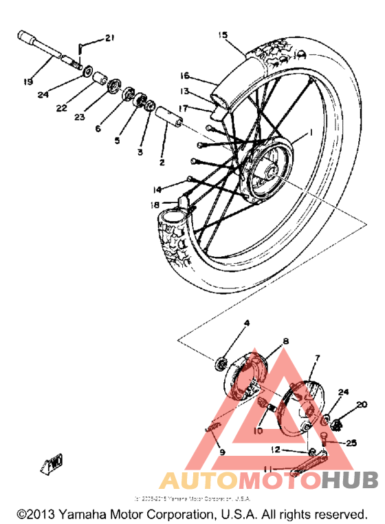 Переднее колесо