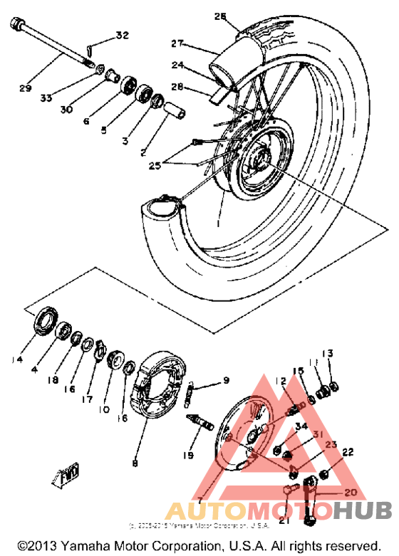 Переднее колесо