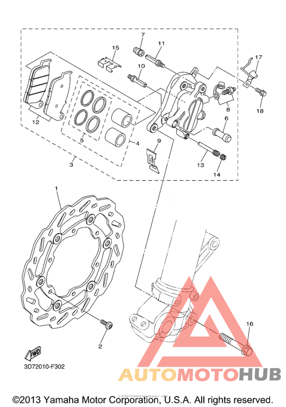 Передний суппорт