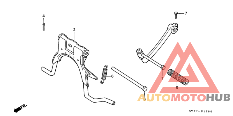 Kick starter arm/ main stand