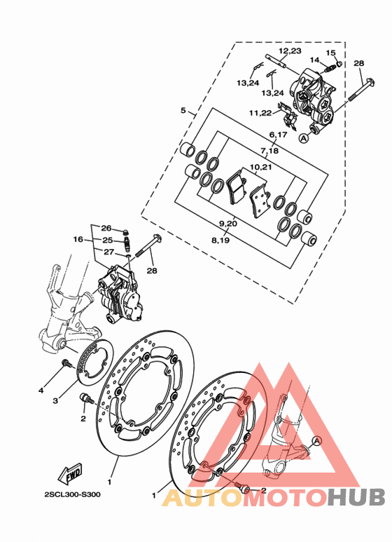 Передний суппорт
