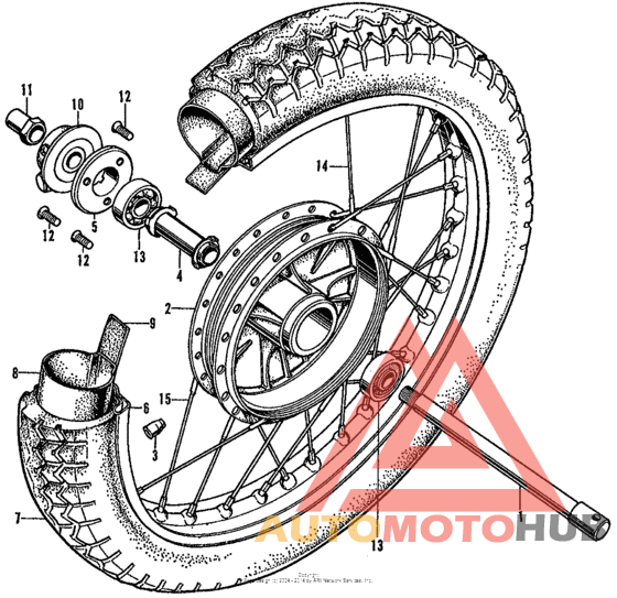Переднее колесо