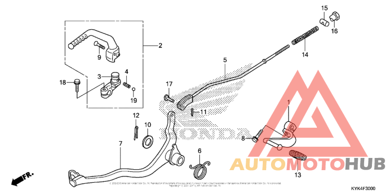 Pedal + Kick Starter Arm