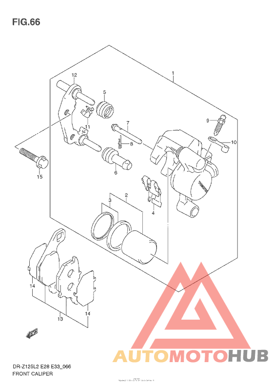 Front Caliper (Dr-Z125L E28)