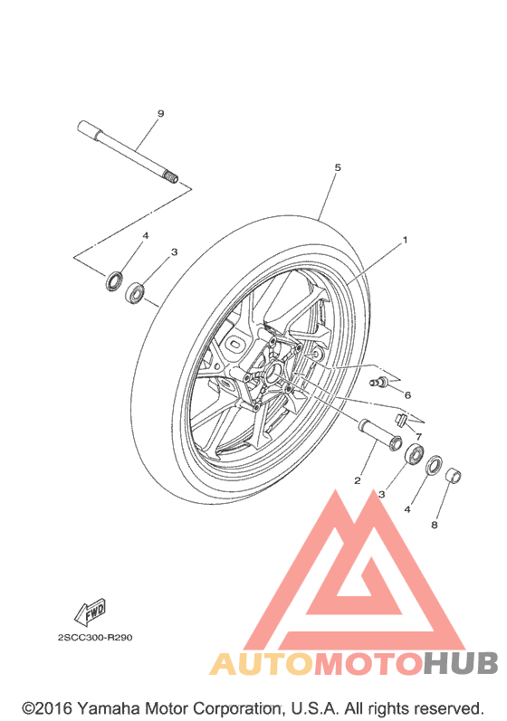 Переднее колесо
