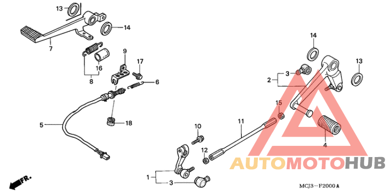 Brake pedal assy
