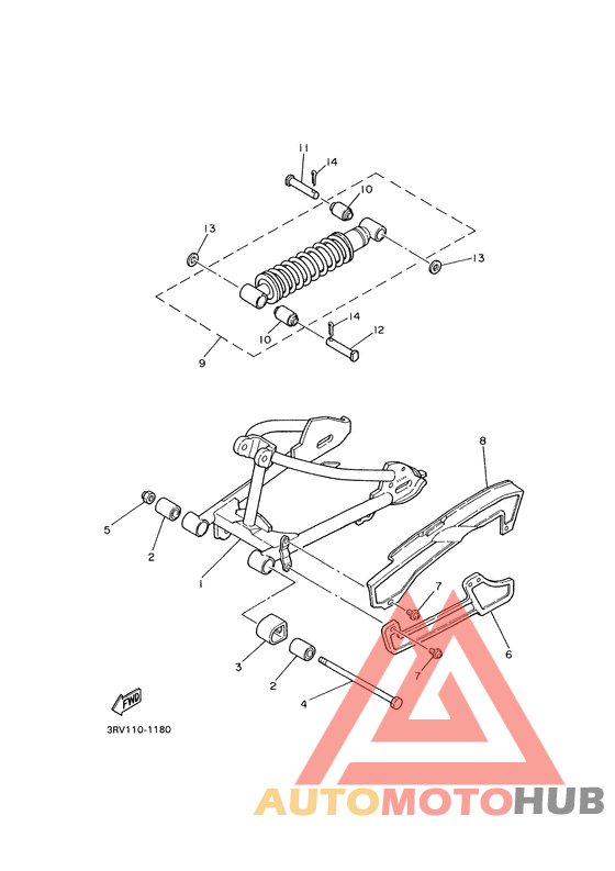 Rear arm. suspension