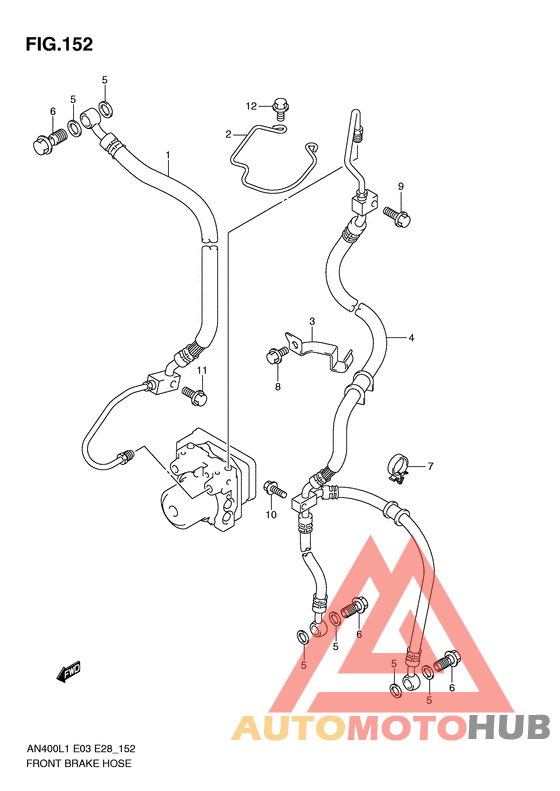 Передние тормозные трубки
