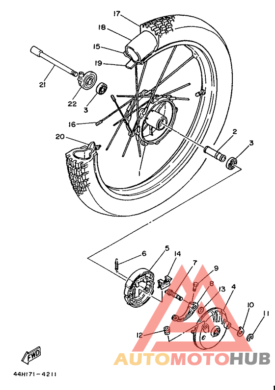Переднее колесо