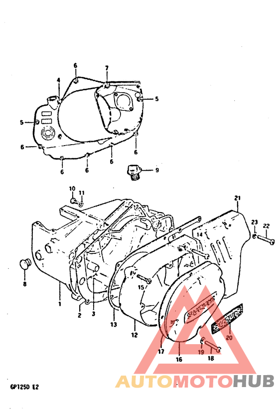 Crankcase cover ass`y  (v