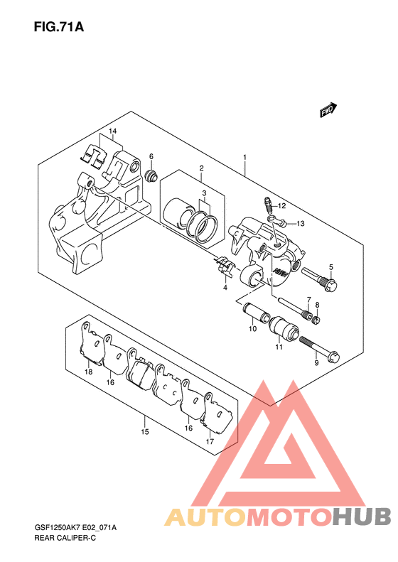 Задний суппорт