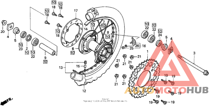 Rear wheel 90-91