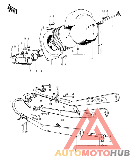 Air cleaner/mufflers