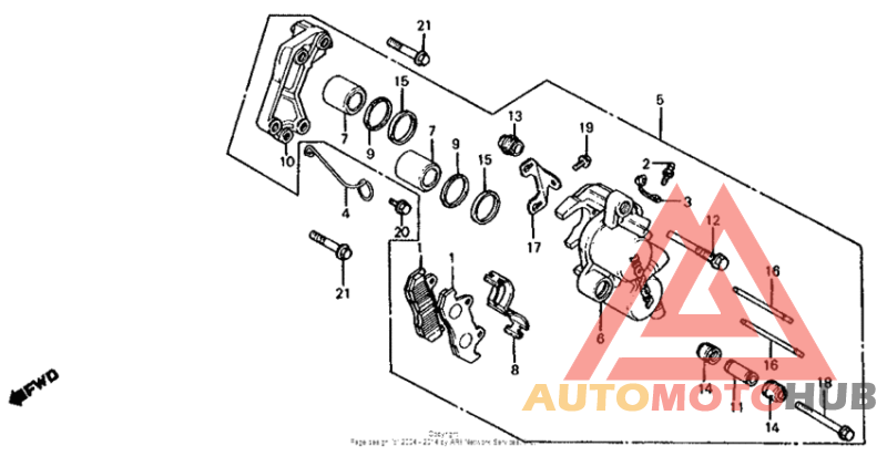 Cb650 front brake caliper 1 82