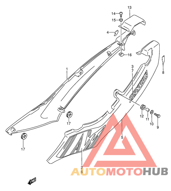 Обтекатель задний