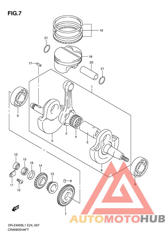 Вал коленчатый