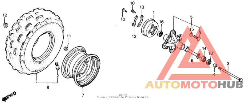 Переднее колесо