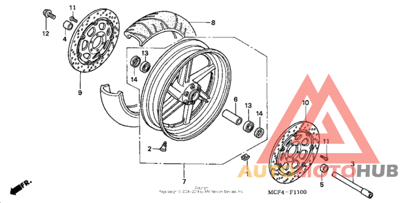 Front wheel ('00-'01)
