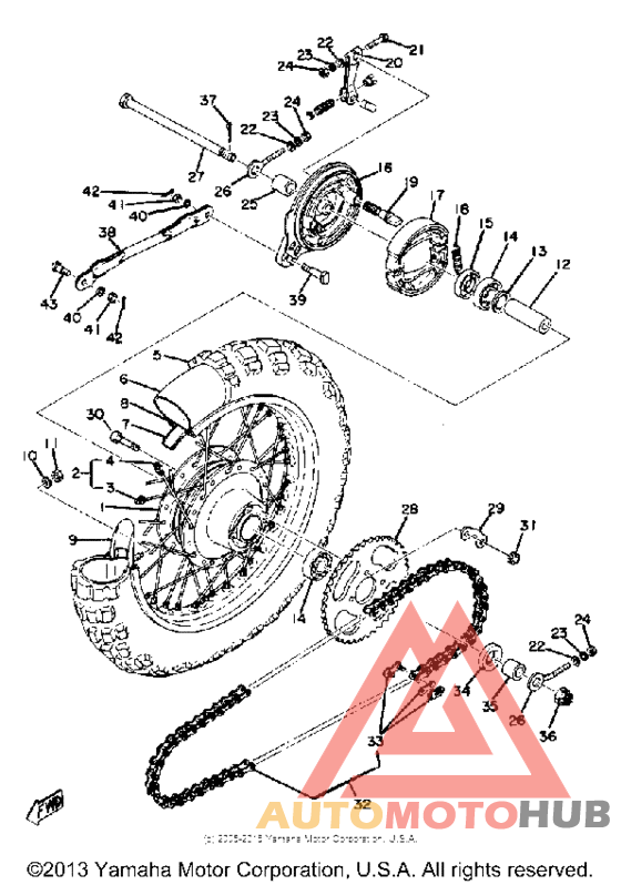 Переднее колесо