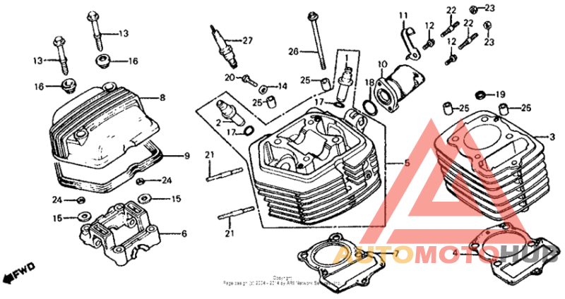 Cylinder head + cylinder