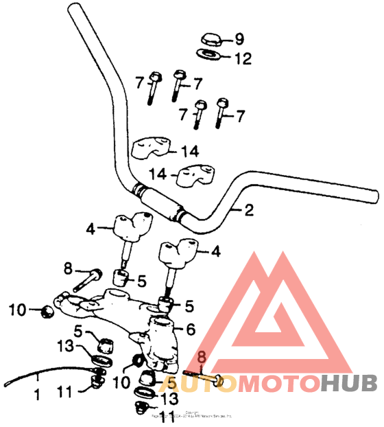 Handlebar + top bridge