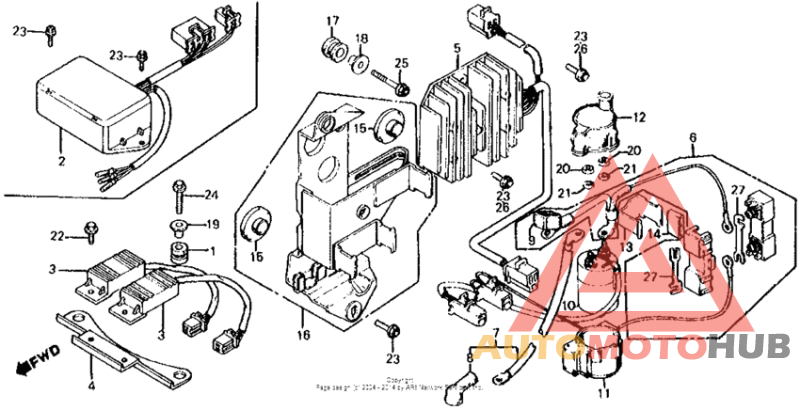Electric plate + c.d.i. unit 81-82