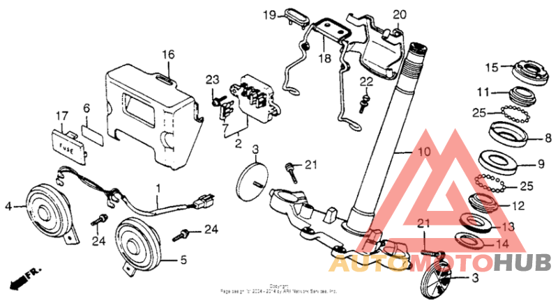Steering stem + fuse