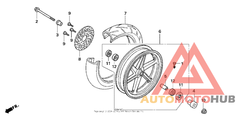 Переднее колесо