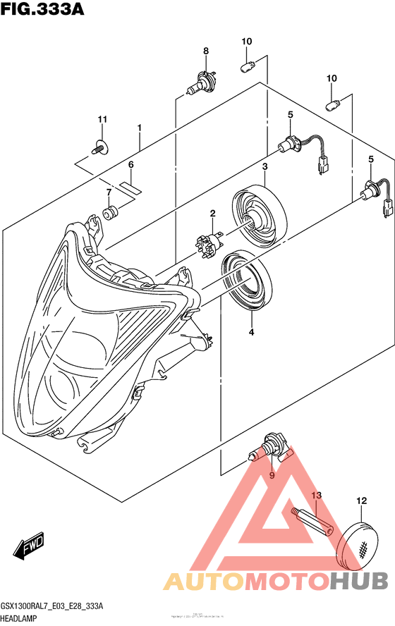 Headlamp (Gsx1300Ral7 E03)