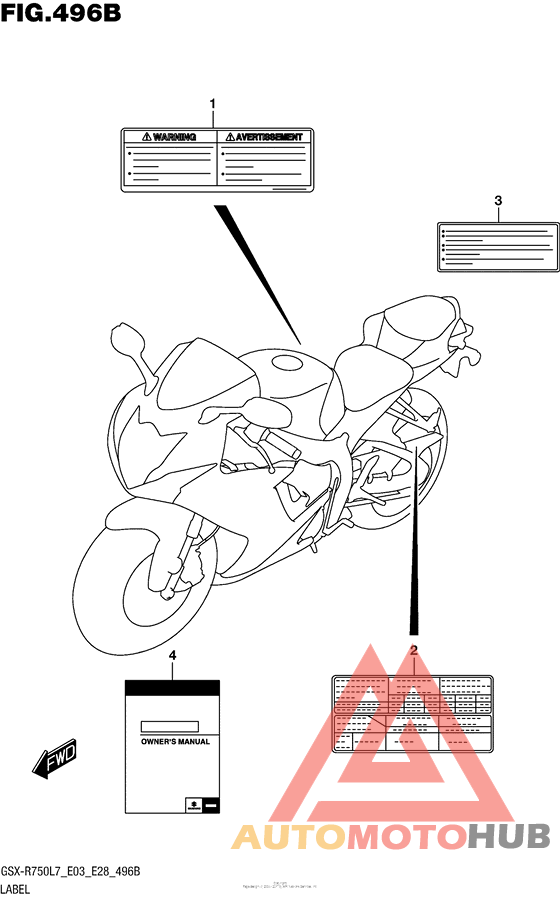 Label (Gsx-R750L7 E28)