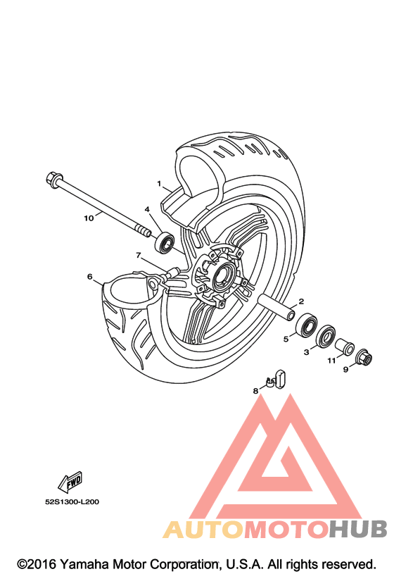 Переднее колесо