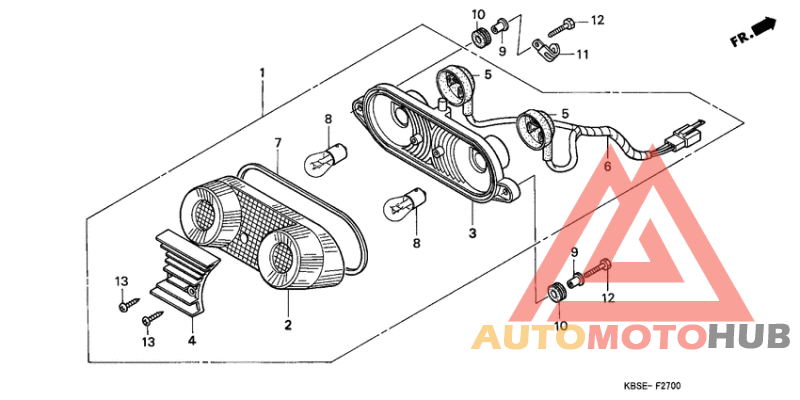 Taillight unit ass`y