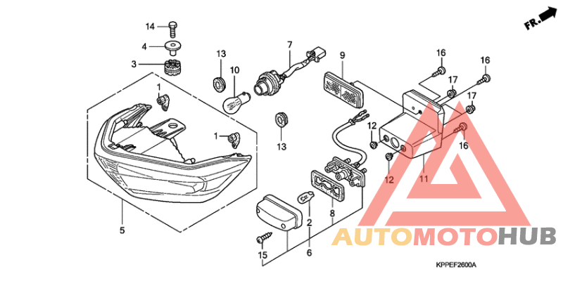 Taillight unit ass`y