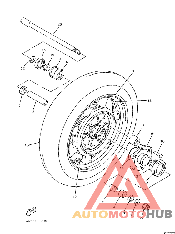 Переднее колесо