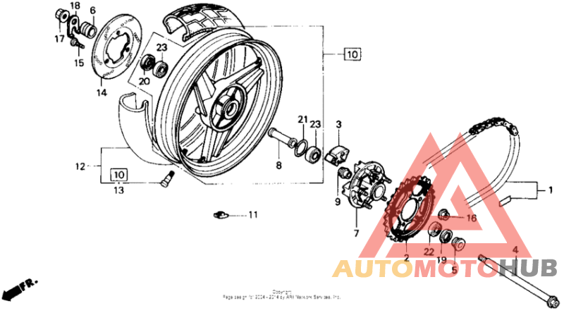 Переднее колесо