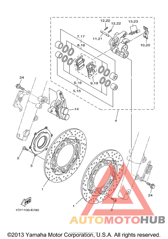 Передний суппорт