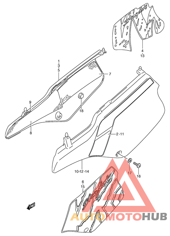 Обтекатель задний