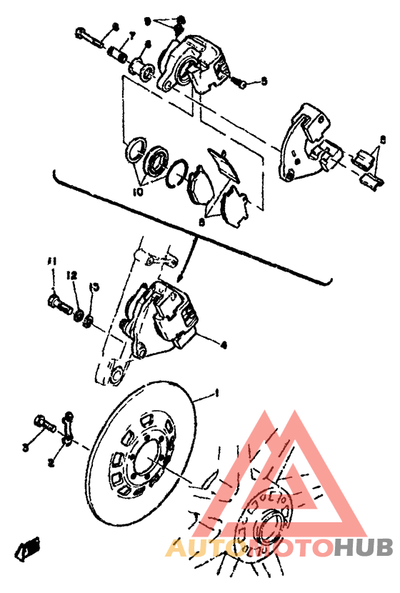 Front brake . caliper